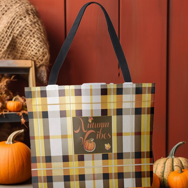 Thanksgivingen Söt höstvibes, Trendig Tygkasse (Chic and Stylish Autumn Vibes Tote)