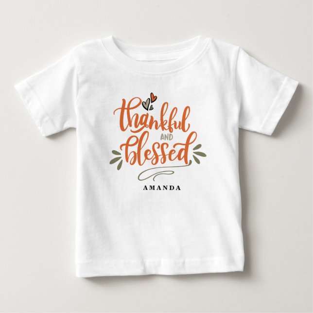 Thanksgivingen Tjakande och bläddrade anpassade na T Shirt (Framsida)