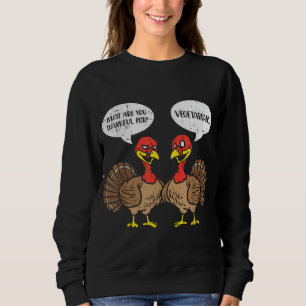 Thanksgivingen Turkey Talking Thankful Vegetarians T Shirt