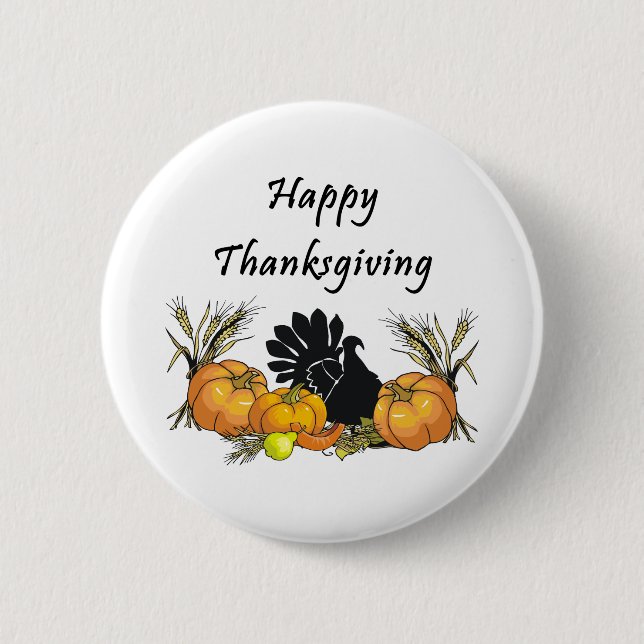 Thanksgivingen Turkiet knäppas Knapp (Framsida)