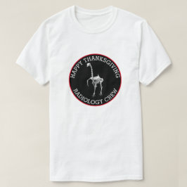 Thanksgivingen Turkiet Skeleton  T Shirt