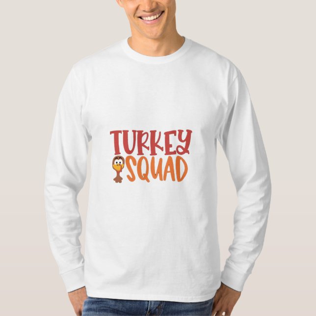 Thanksgivingen Turkiet Squad Matching Outfit Turke T Shirt (Framsida)