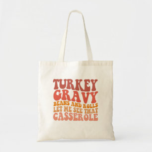 Thanksgivingen Turkiska grungbönor och rullar Tygkasse