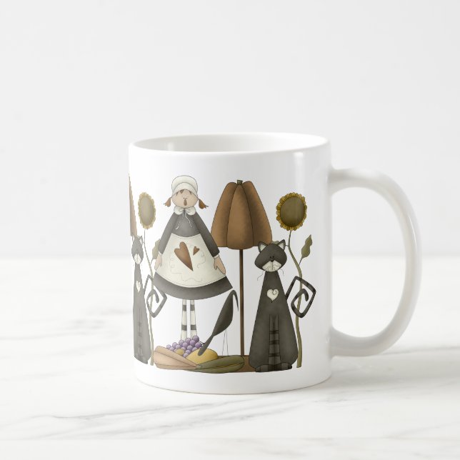 Thanksgivingen vallfärdar livmuggen mugg (Höger)