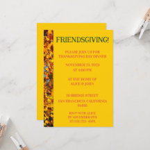 Thanksgivingen Vänner för Bright Guld Löv Ge