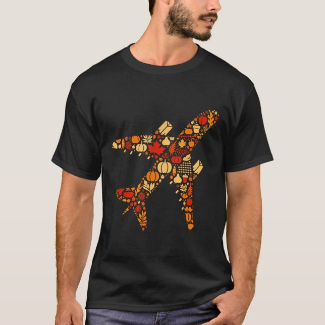 Thanksgivingen Vomens M för hösten Pumpkin Fall Ai T Shirt (Framsida)