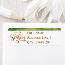 Thanksgivingens adressetikett för returadress