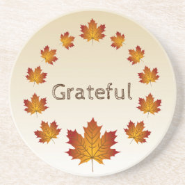 Thanksgivingens andningstacksamma enkla Löv Underlägg