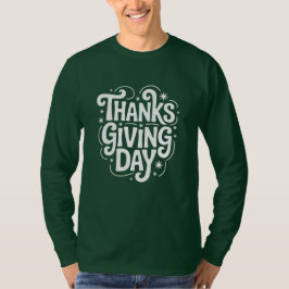 Thanksgivingens dag fira med familj och vänner t shirt