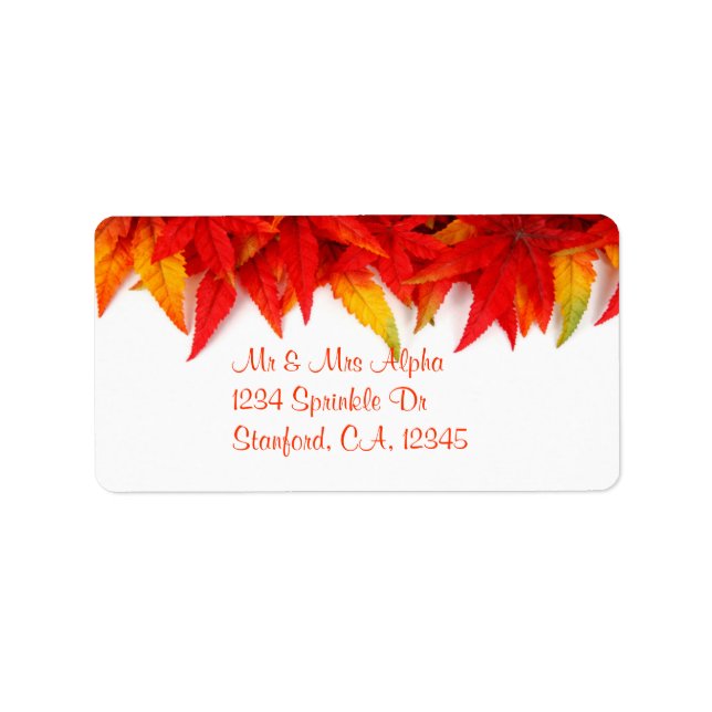 Thanksgivingens dagsetikett adressetikett (Framsidan)