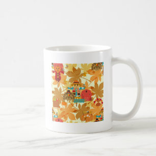 thanksgivingens fågelskrämma kaffemugg