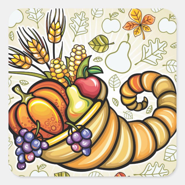 Thanksgivingens fästpunkt - SRF Fyrkantigt Klistermärke (Framsida)