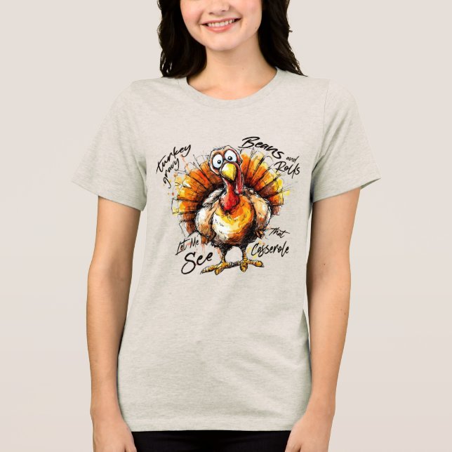Thanksgivingens feberläge t shirt (Framsida)