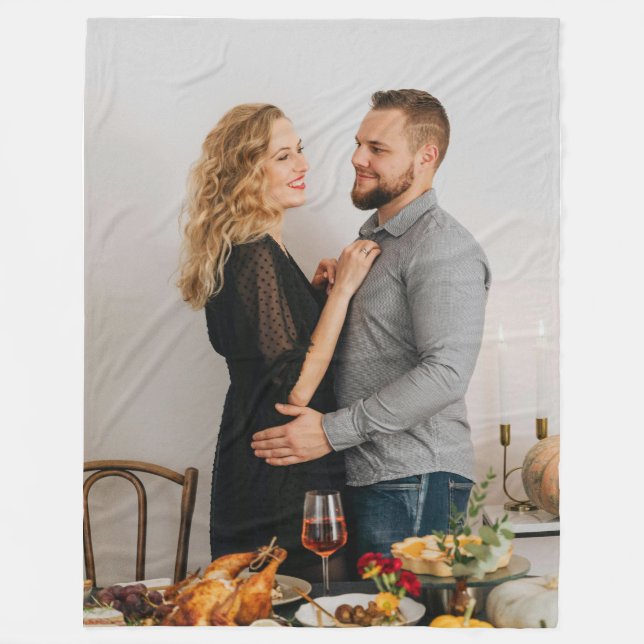 Thanksgivingens foto fleecefilt (Framsidan)