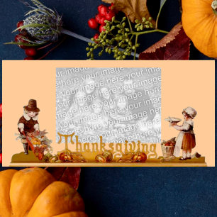 Thanksgivingens fotokort julkort