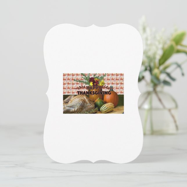 Thanksgivingens hälsningskort (Stående Fram)