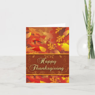 Thanksgivingens hälsningskort helgkort