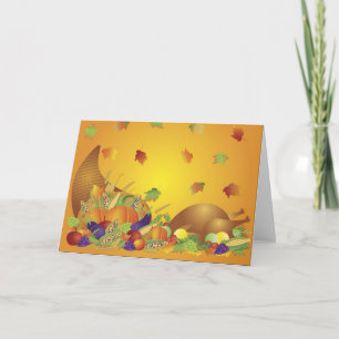 Thanksgivingens hälsningskort helgkort