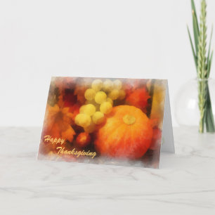 Thanksgivingens hälsningskort helgkort