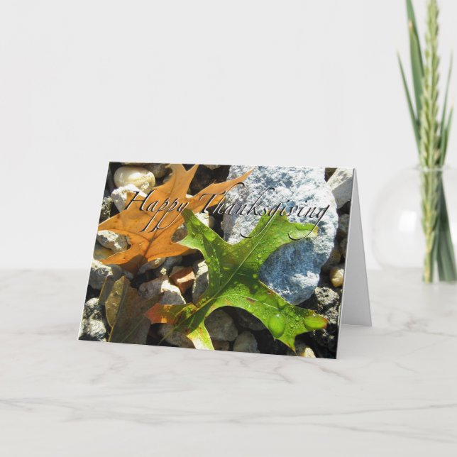 Thanksgivingens hälsningskort helgkort (Framsida)