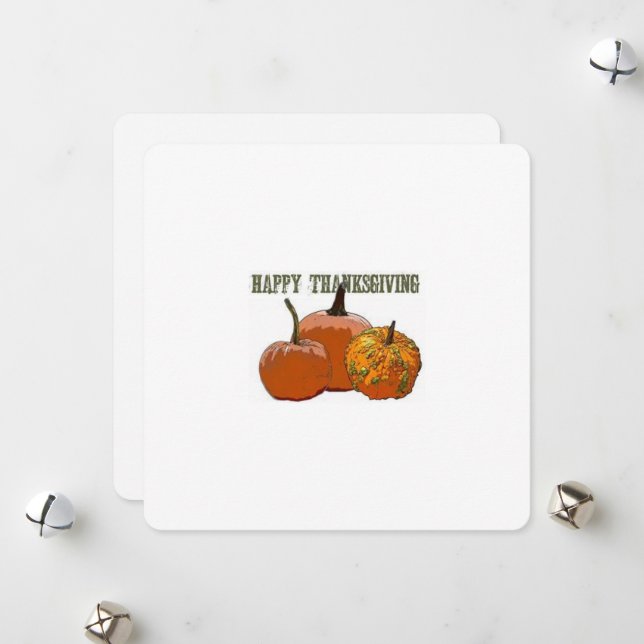 Thanksgivingens hälsningskort julkort (Fram/Back In Situ)