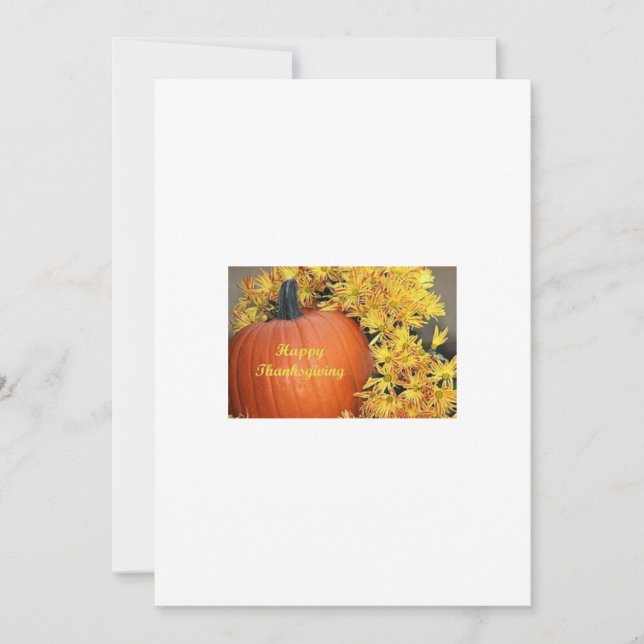 Thanksgivingens hälsningskort tack kort (Framsida)