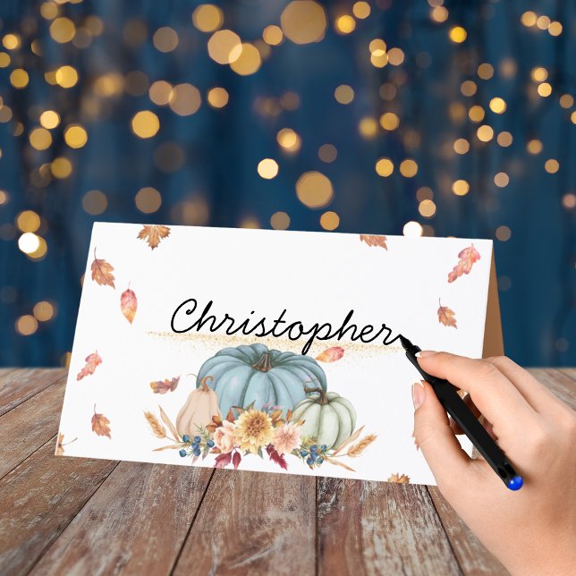 Thanksgivingens monterade platskort placeringskort (Skapare uppladdad)