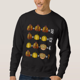 Thanksgivingens order Quiz Math Lärare Lång Ärmad Tröja