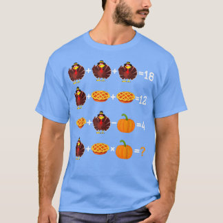Thanksgivingens order Quiz Math Teacher T Shirt