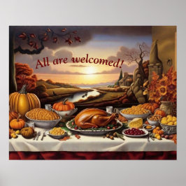 Thanksgivingens överflöd (alla är välkomna) Poster