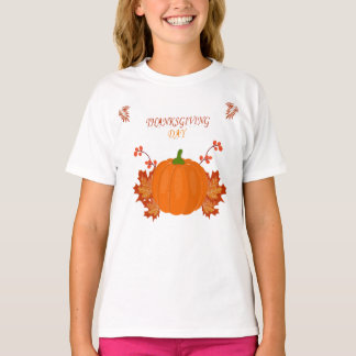 Thanksgivingens temautformning inslag t shirt