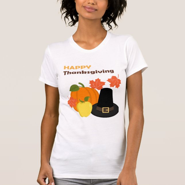 Thanksgivingens temautformning inslag t shirt (Framsida)