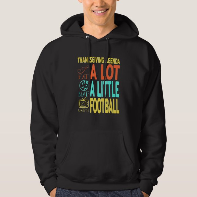 Thanksgivingens Thanksgiving Agenda Hoodie (Framsida)
