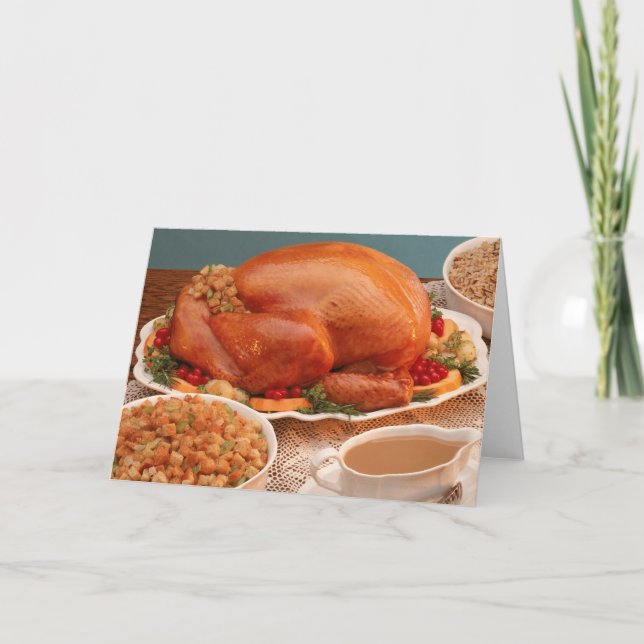 Thanksgivingens uppslag helgkort (Framsida)