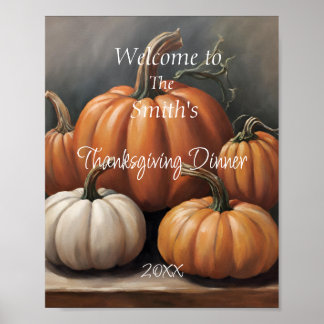 Thanksgivingens välkomstposter poster