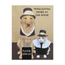 Thanksgivingens vykort/inbjudan