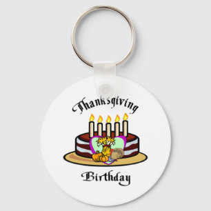 Thanksgivingfödelsedag Nyckelring