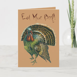 Thanksgivinghälsningar - roliga Turkiet Helgkort