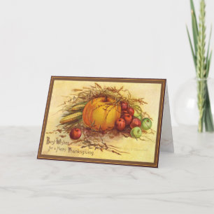 Thanksgivinghälsningkort - bäst önskemål helgkort