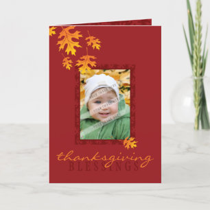 THANKSGIVINGHÄLSNINGKORT:: machelöv 1 Helgkort