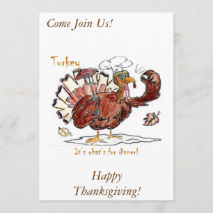 Thanksgivinginbjudan Inbjudningar