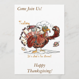 Thanksgivinginbjudan Inbjudningar