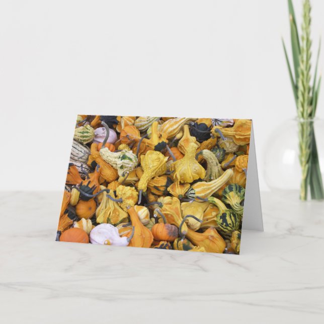 Thanksgivingkalebasser Helgkort (Framsida)