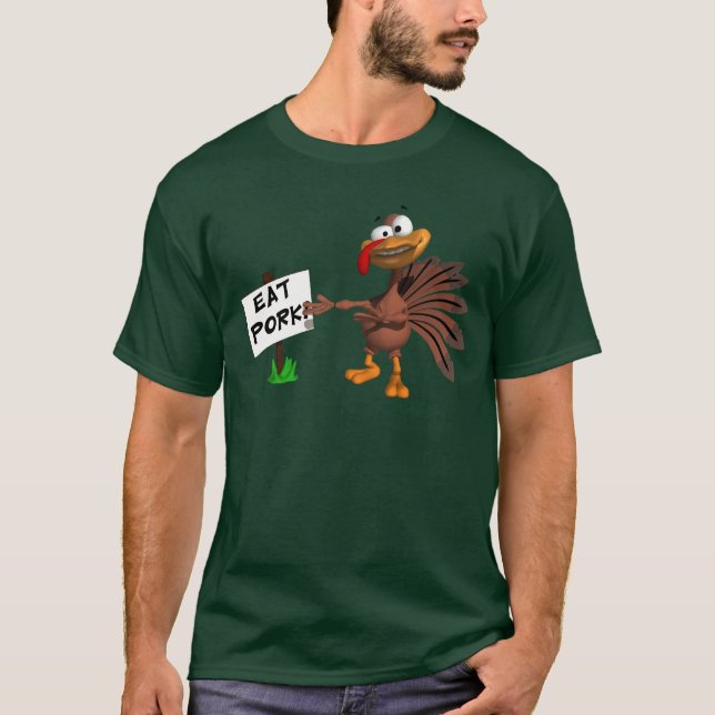 Thanksgivingkalkont-skjorta Tee Shirt (Framsida)