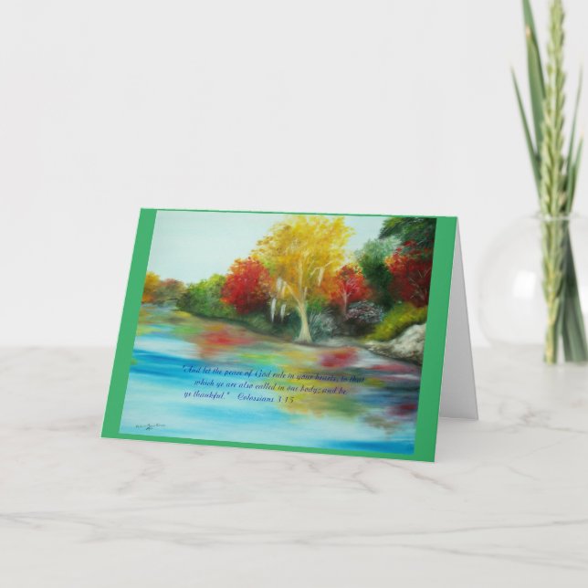 Thanksgivingkonstkort Helgkort (Framsida)