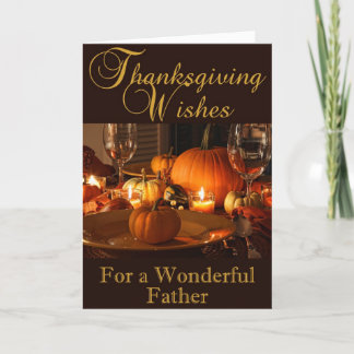 Thanksgivingkort för far helgkort