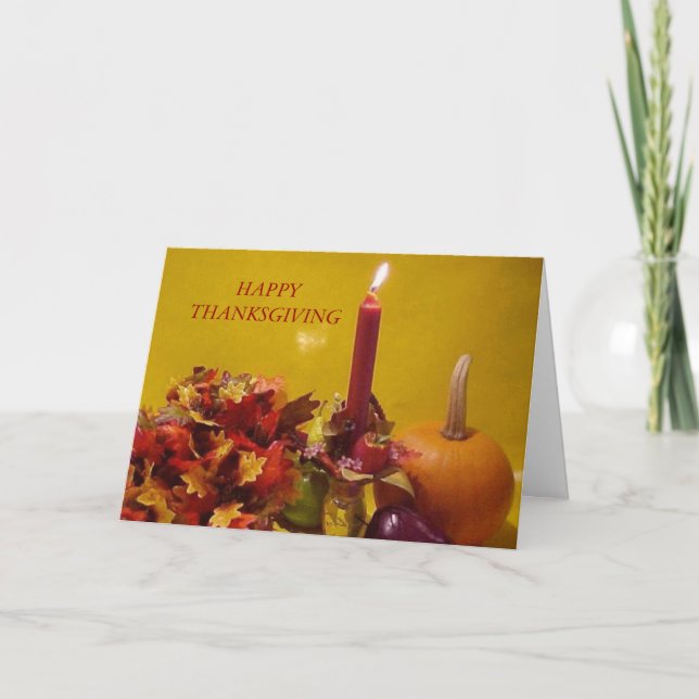 THANKSGIVINGKORTVÄLSIGNELSER OCH HOPP HELGKORT (Framsida)