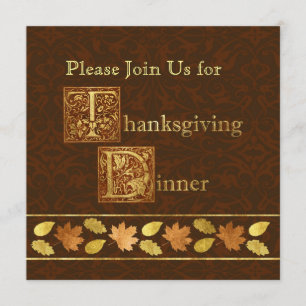 Thanksgivingmiddag Inbjudningar