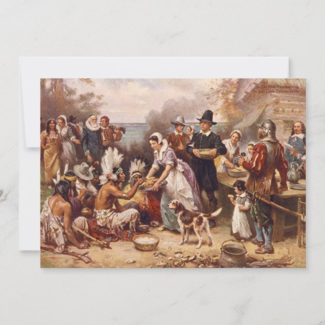 Thanksgivingmiddag Inbjudningar (Framsida)