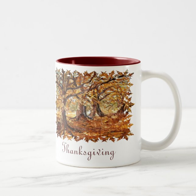 thanksgivingmugg Två-Tonad mugg (Höger)